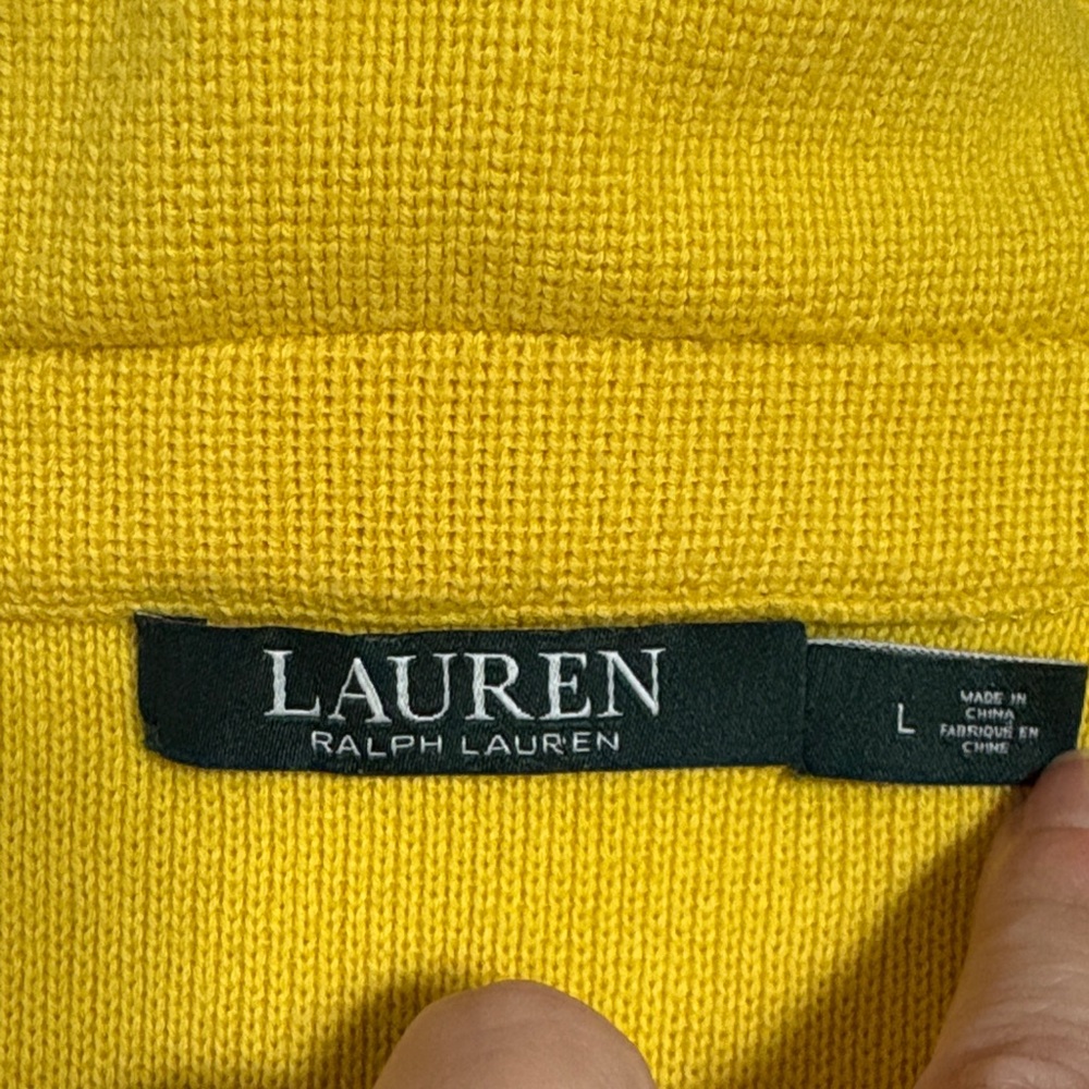 Lauren Ralph Lauren Knit Motorcycle Jacket Ladies Large - Picture 2 of 6